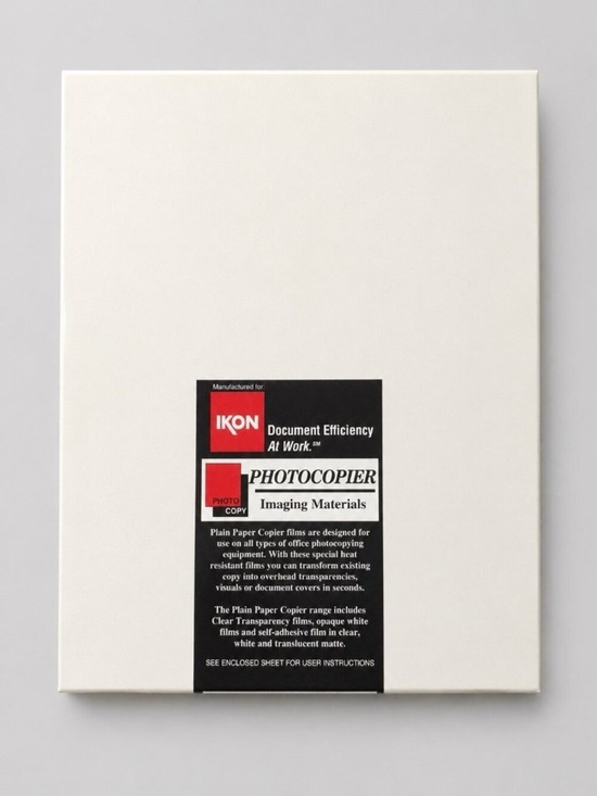 ikon Other - IKON Clear Transparency Film HSCA/5/S 8.5 x 11 High Heat 100 Sheets